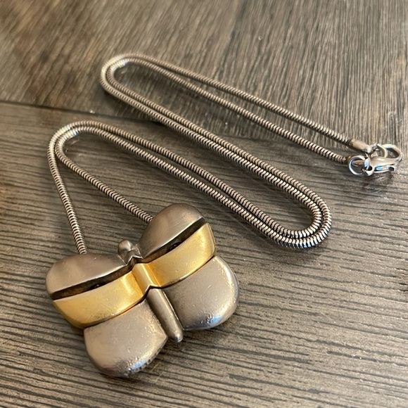 Chico’s Two-tone Butterfly Necklace - Picture 3 of 16